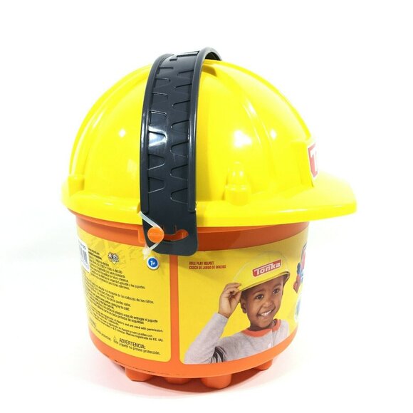 Tonka Mighty Builders Construction Hard Hat Bucket Building Blocks 25 Pi… - Picture 4 of 6